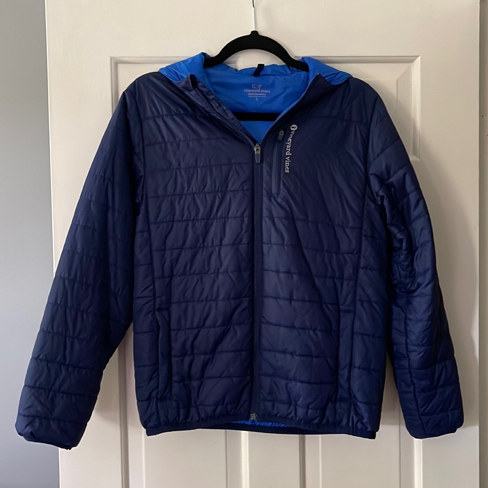 Vineyard Vines Kids Navy Blue Puffer Jacket
